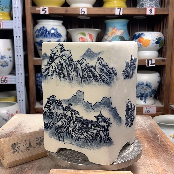 陶四方盆上水 新款新款陶瓷次品