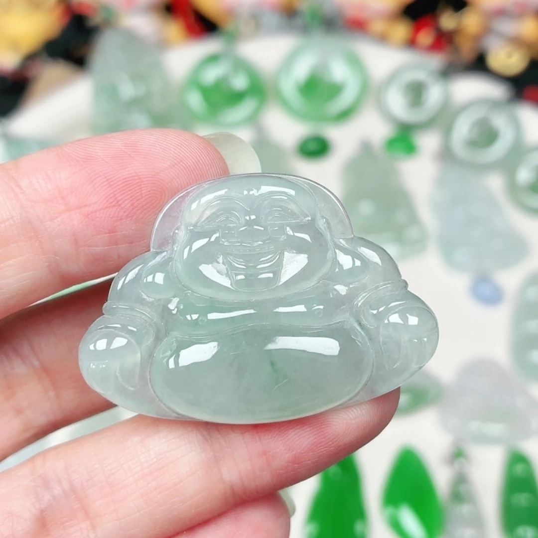 翡翠未镶嵌颈饰缅甸天然A货翡翠