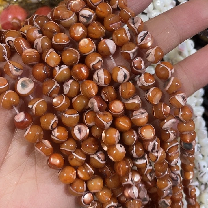 玛瑙/玉髓合金珠宝半成品海贝相思豆