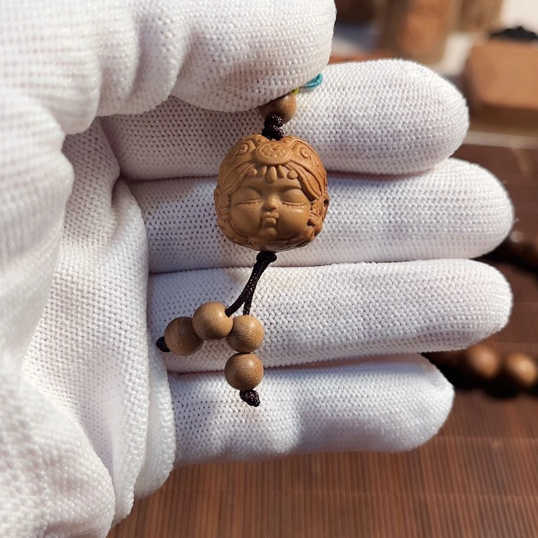 檀香木把件老山檀香吊坠