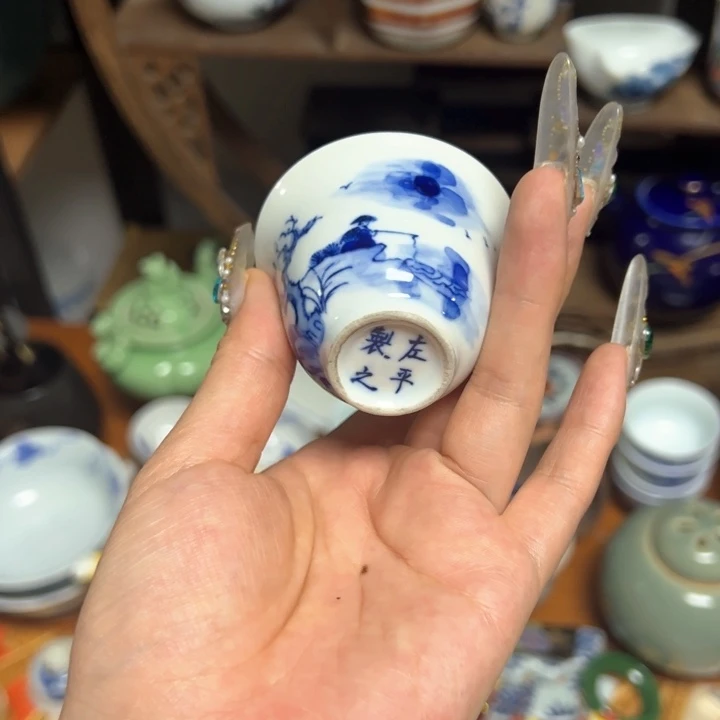 盖碗瓷器直播放漏中