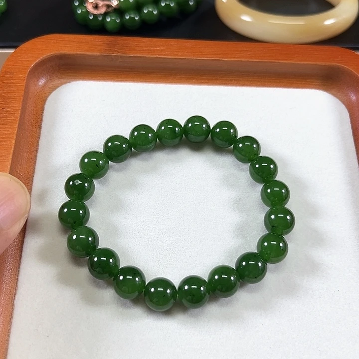 手链未镶嵌和田玉（碧玉）
