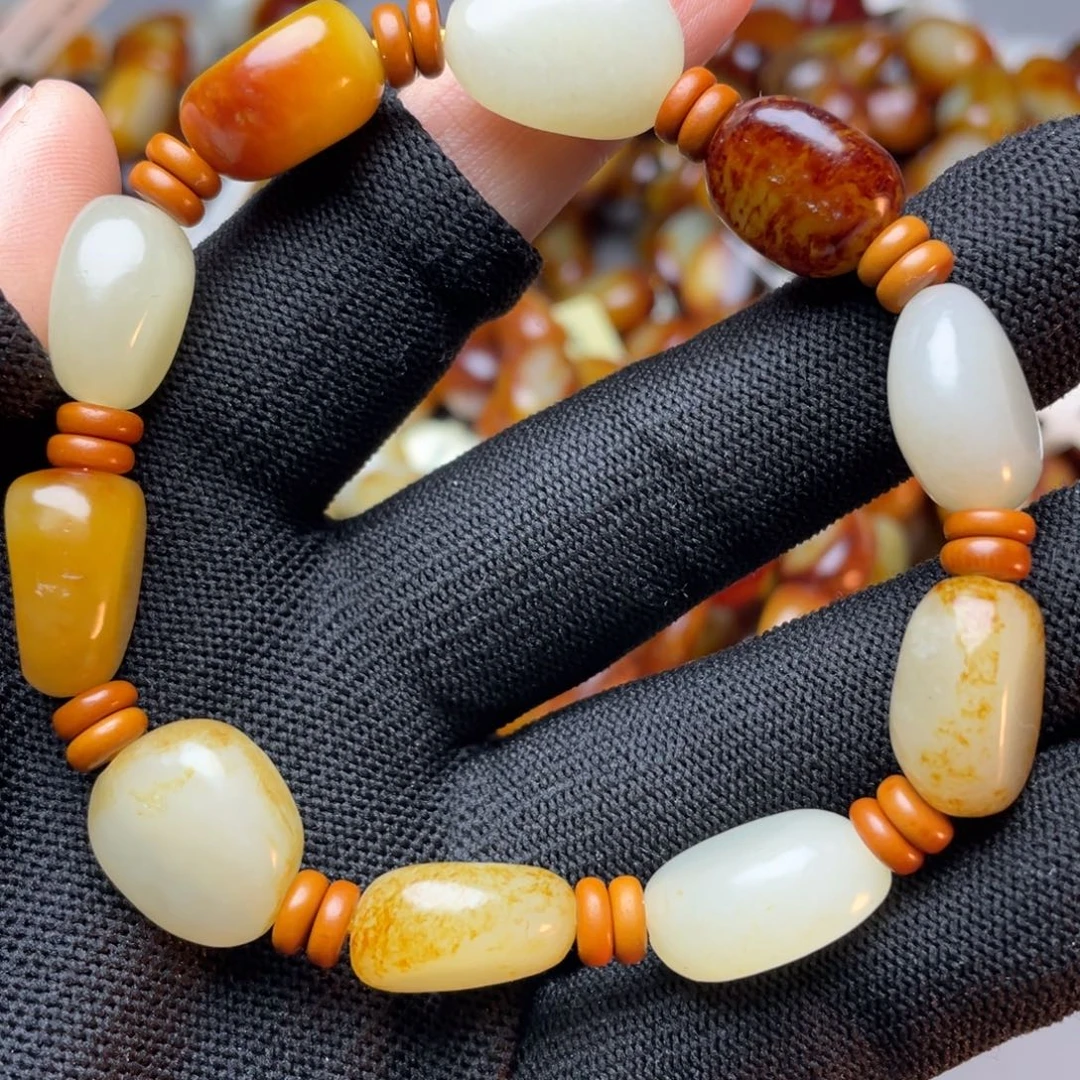 和田玉未镶嵌手链