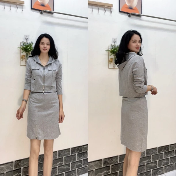 春季超短款少女套装7275（捡漏款）