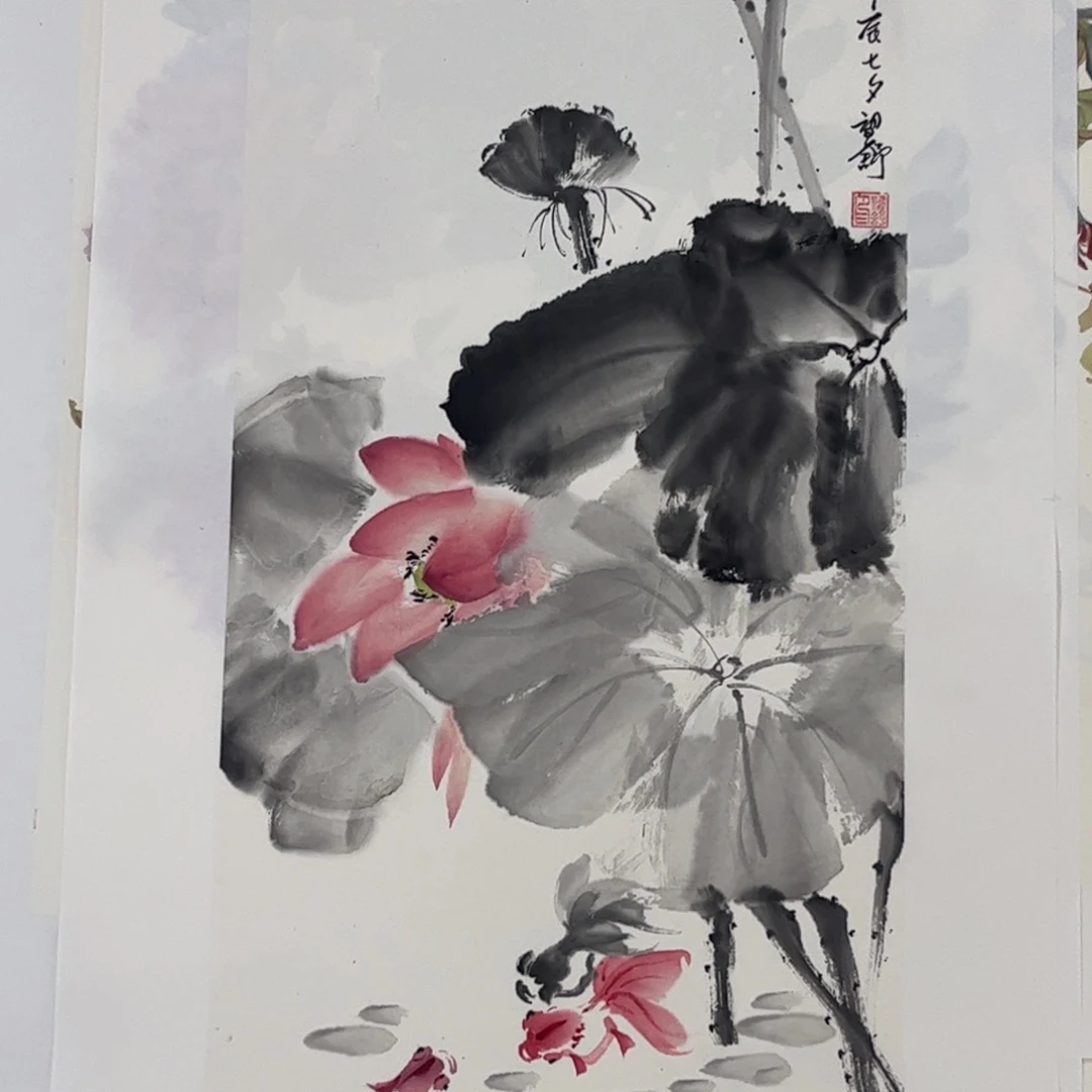 国画四尺四开花鸟m