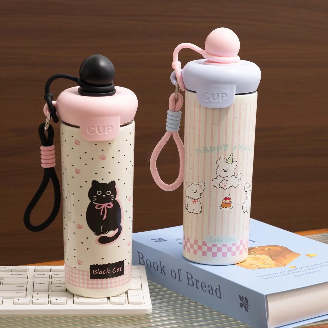 水杯女新款2025高颜值保温杯大容量吸管杯学生上学专用冰霸茶杯子