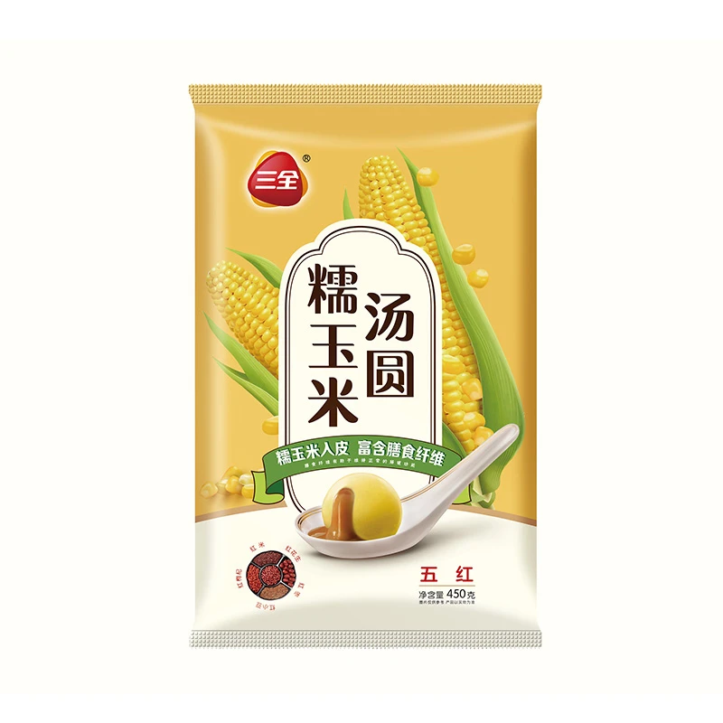 三全糯玉米五红汤圆 450克