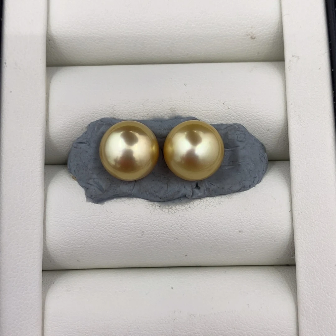 未镶嵌海水珍珠颈饰11-12mm南洋金珠112