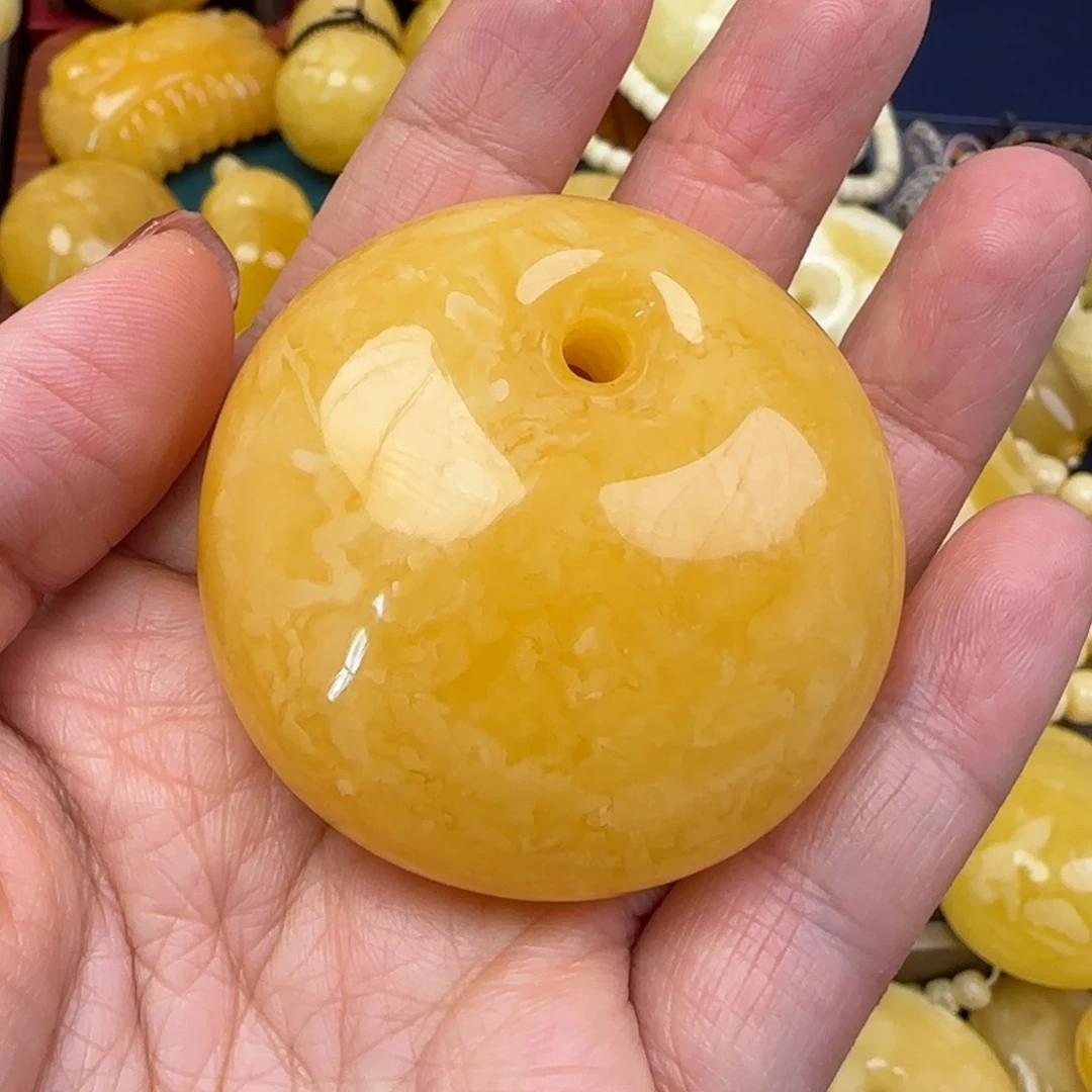 蜜蜡颈饰未镶嵌天然蜜蜡