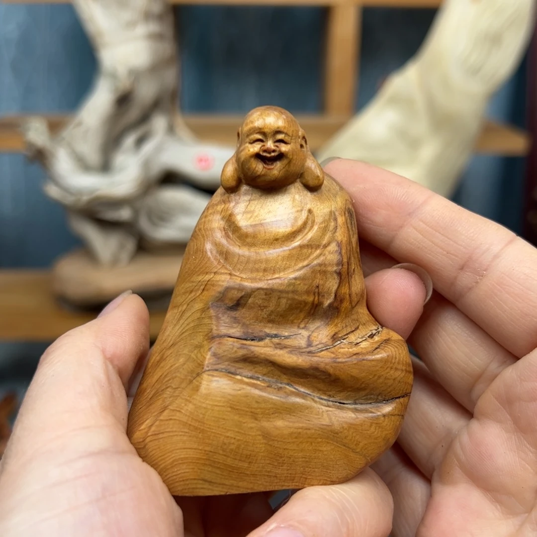 木崖柏木摆件手把件