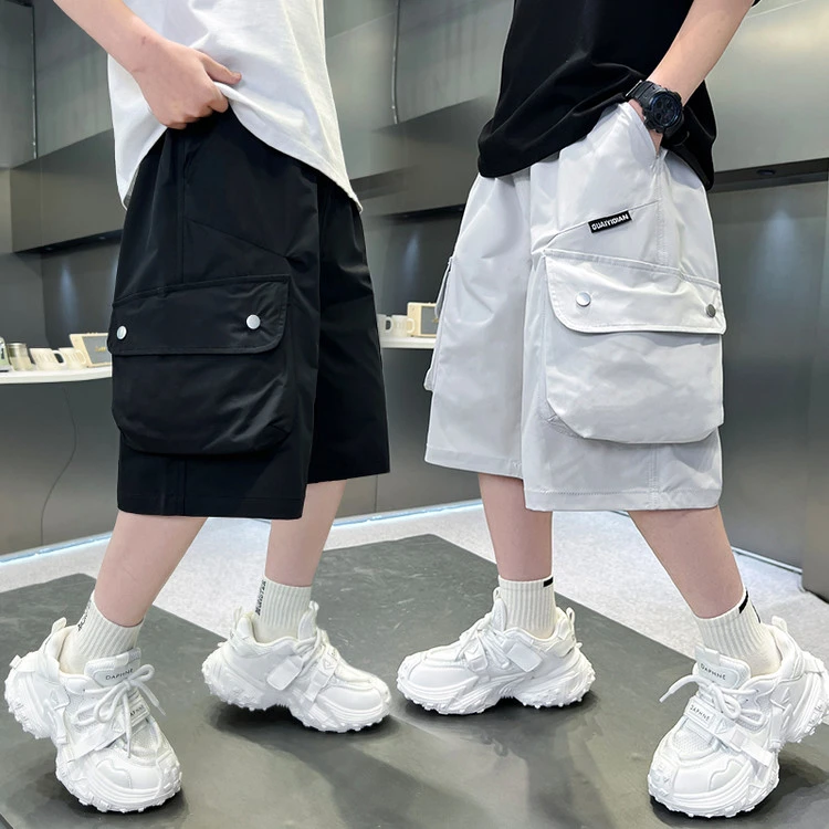 男童夏款速干裤子工装夏季男童中大童儿童运动洋气休闲外穿薄款