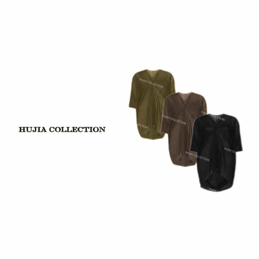 HUJIA 胡嘉丨“零压感”25夏季轻奢设计师慵懒感针织T 10359