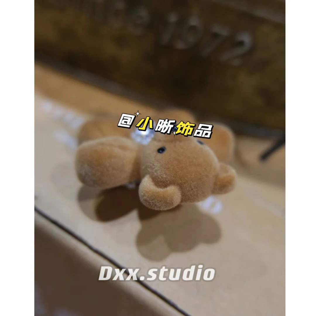 铜合金亚克力胸针 DXX小晰饰品-新品-【小熊】胸针42060