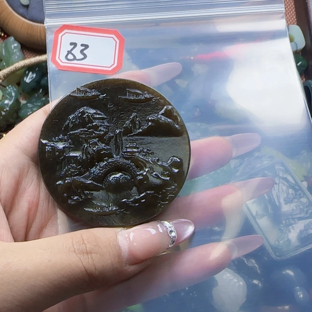 紫***来和田玉未镶嵌珠宝半成品