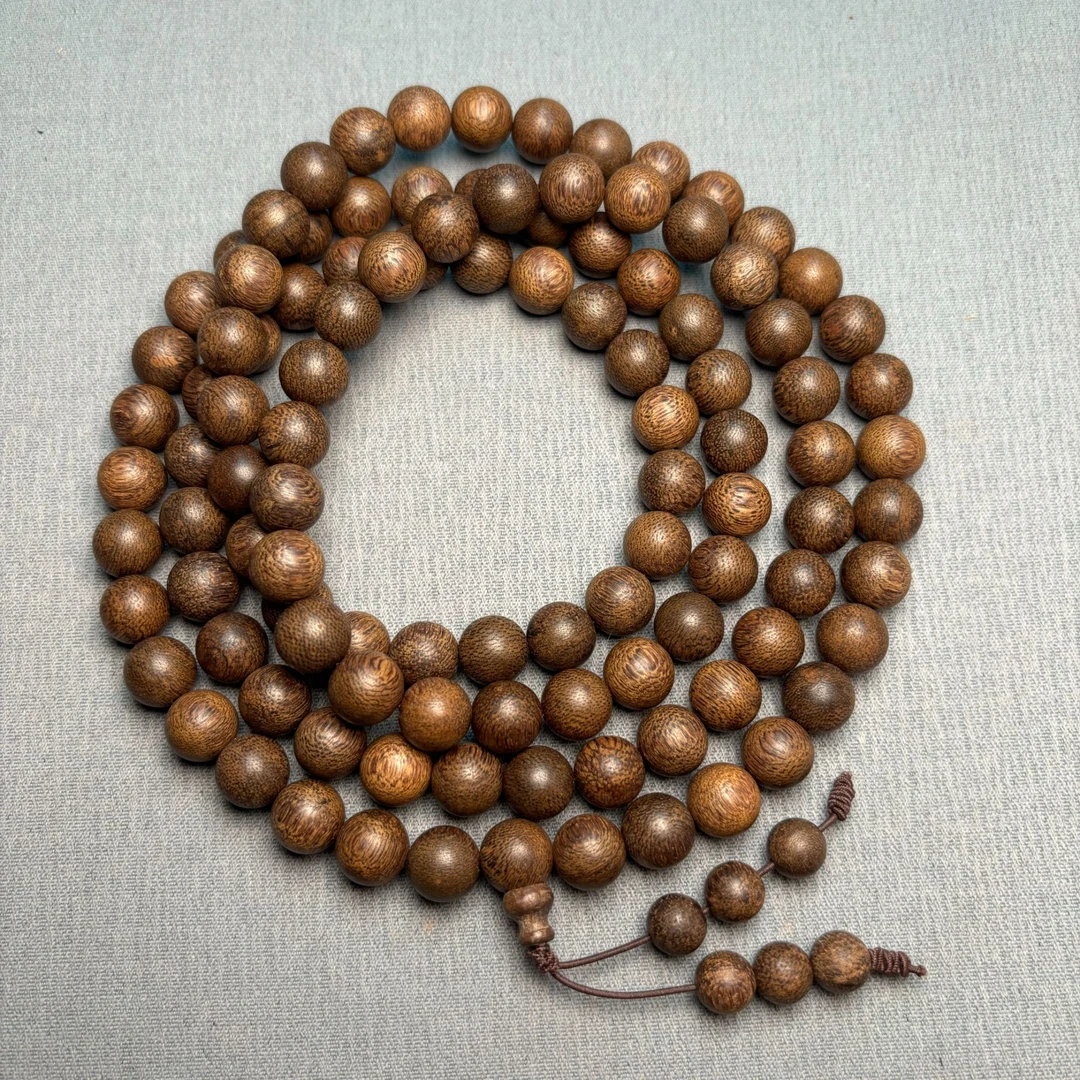 DZX090 沉香圆珠项链尺寸约10mm 多样性发一件