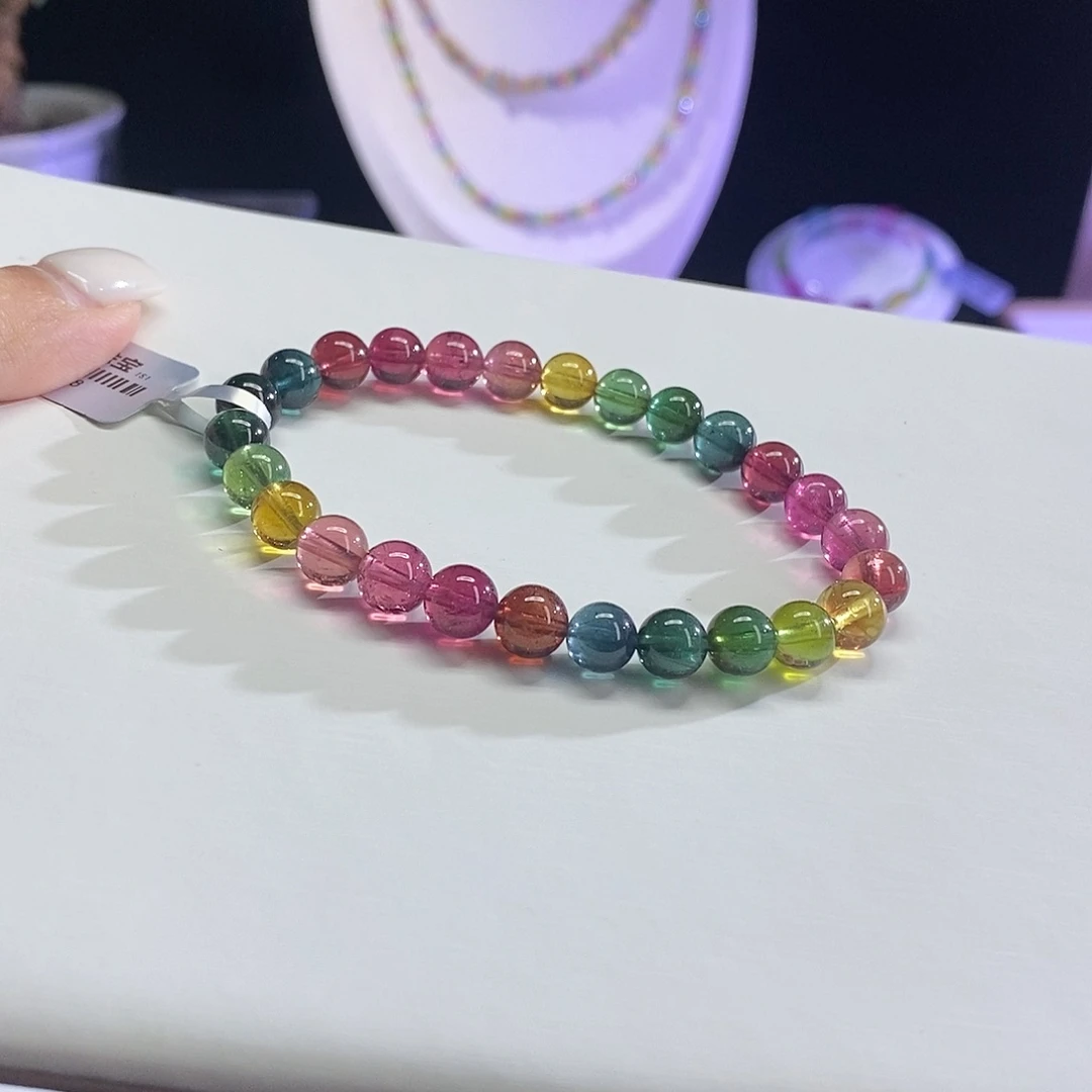 手串未镶嵌碧玺艳丽色标