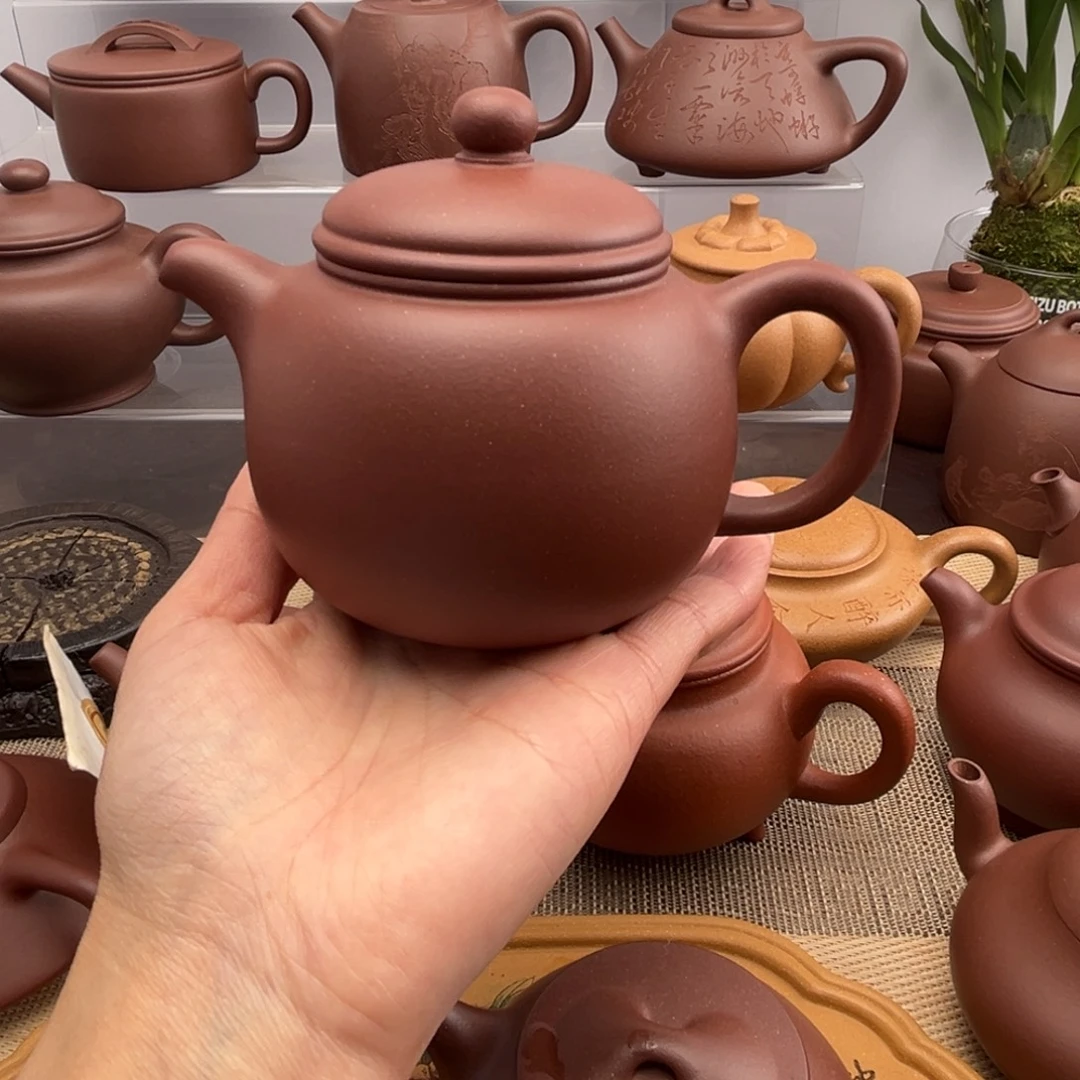 野***龙紫砂茶壶紫泥匏尊壶