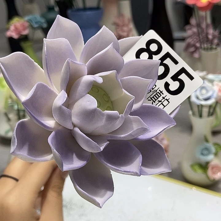 陶瓷纯手工捏花设计