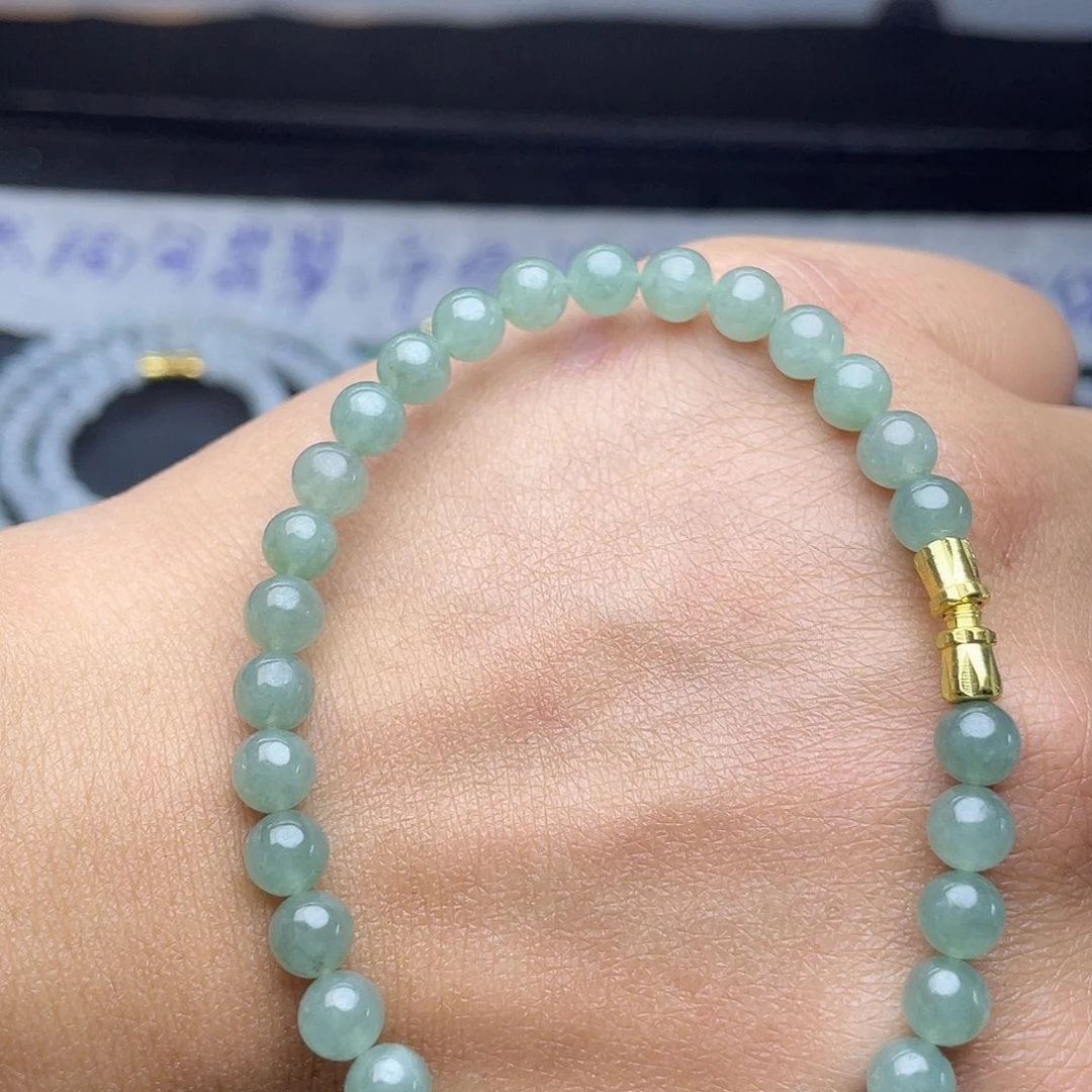 定制翡翠未镶嵌珠链