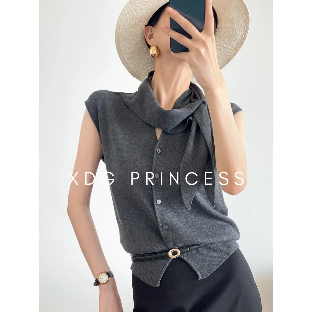 韩国东大门~V领坎肩无袖羊毛针织背心马甲开衫春秋上衣披肩套装女