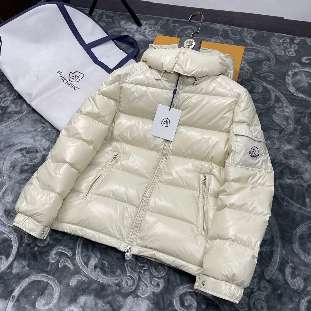 蒙口迈玛雅鹅绒服男女短款冬季新款加厚保暖白色小个子羽绒服外套