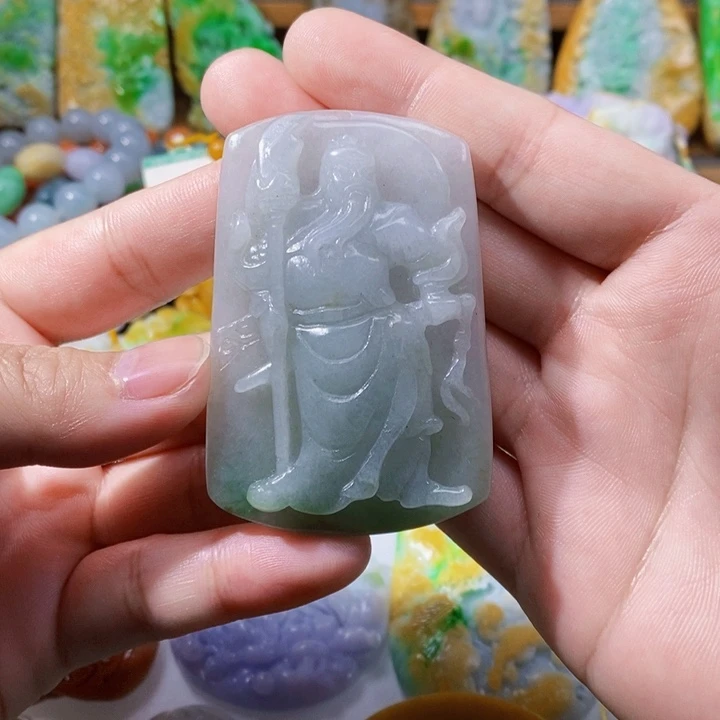 未镶嵌定制翡翠翡翠关羽