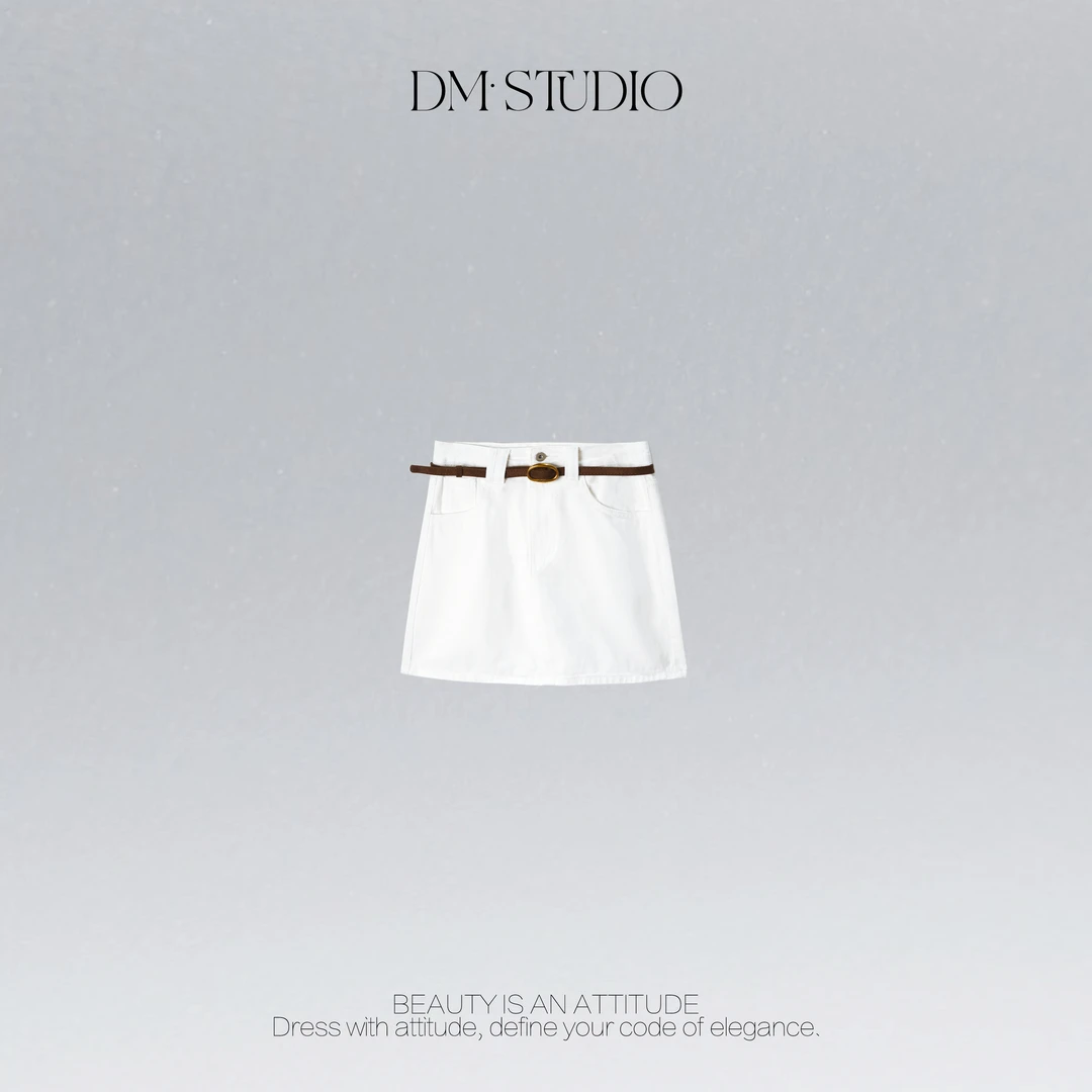 •STUDIO/气质百搭A字减龄腰带修身百搭半身裙2506BSQ/66219