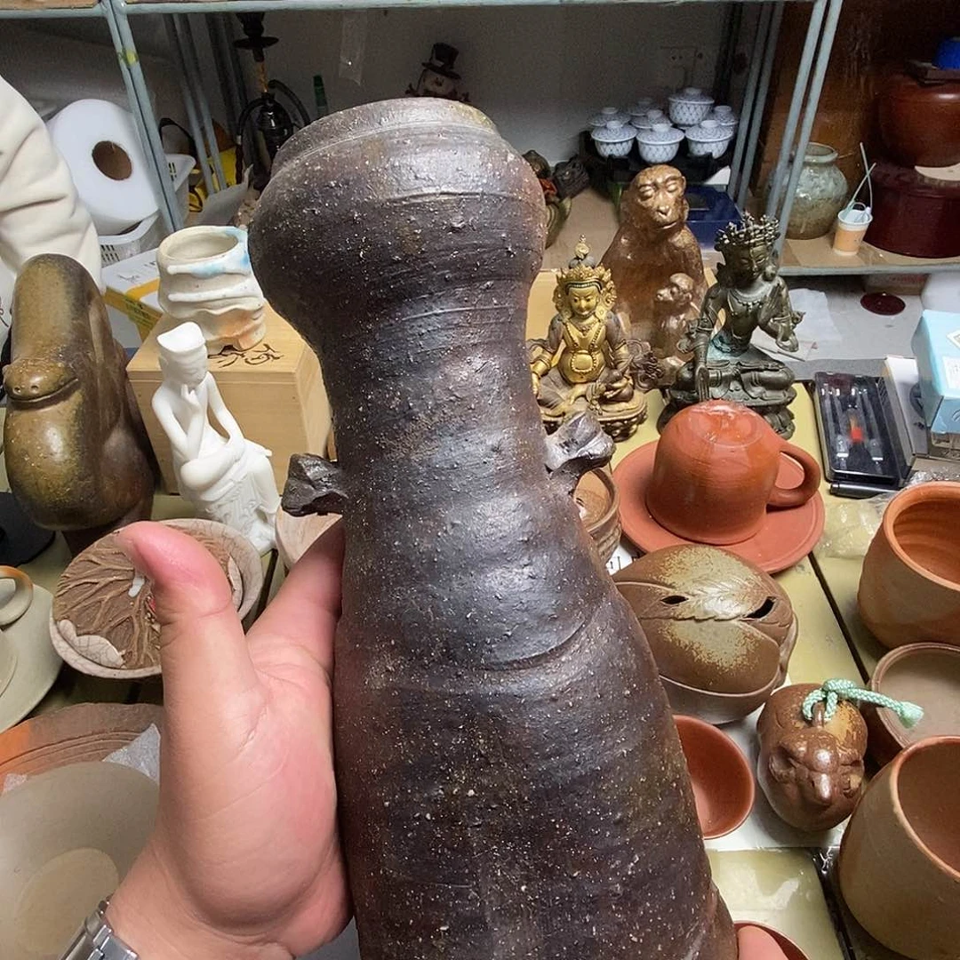 备前茶具默认微瑕不退不换看好在拍