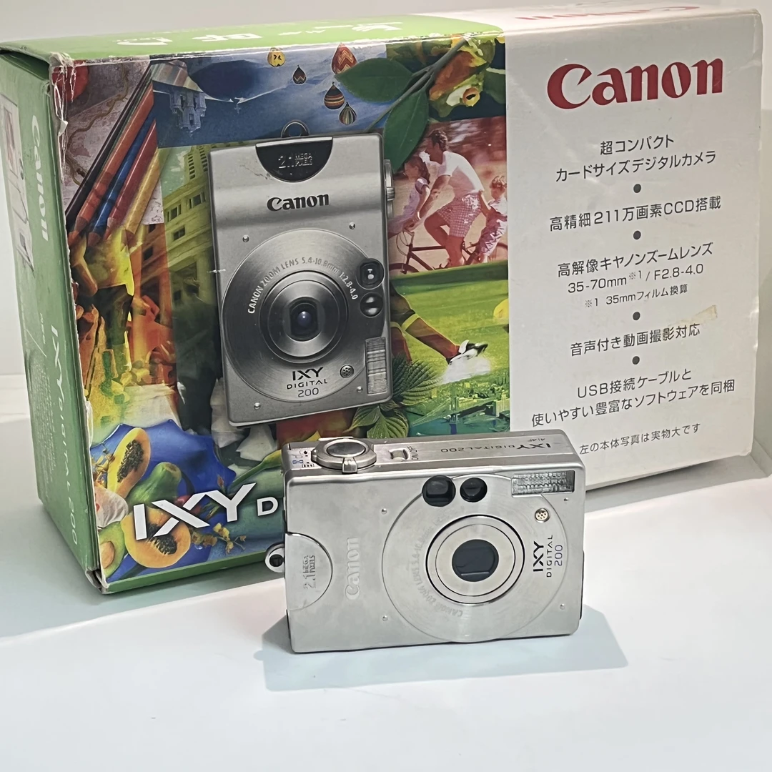 95新 Canon/佳能 IXY200千玺同款小喇叭 日版 冷白 复古 二手相机
