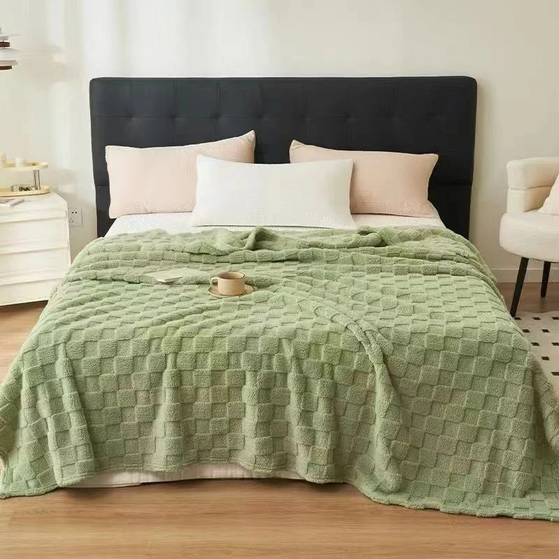 230*230cm  加厚塔芙绒毛毯五色混合混合链