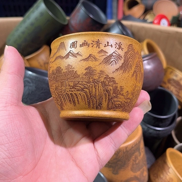 茶杯紫砂全手工紫砂主人杯