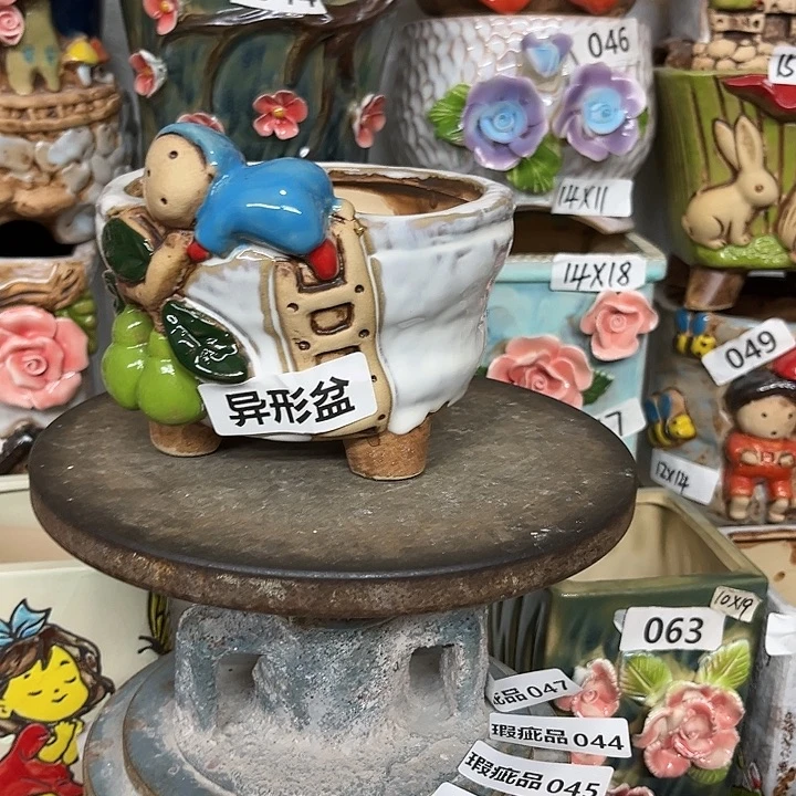 花盆紫砂粗陶材质多肉花盆