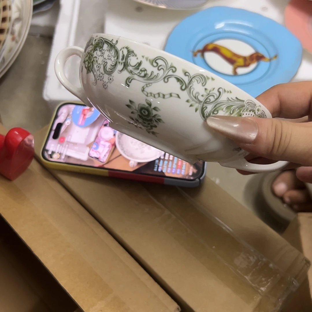 搪瓷正品绿色双耳一个