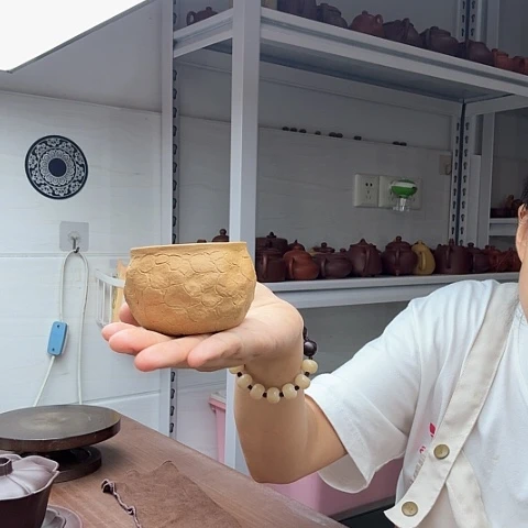 段泥茶案欣怡手制全手工供春主人杯