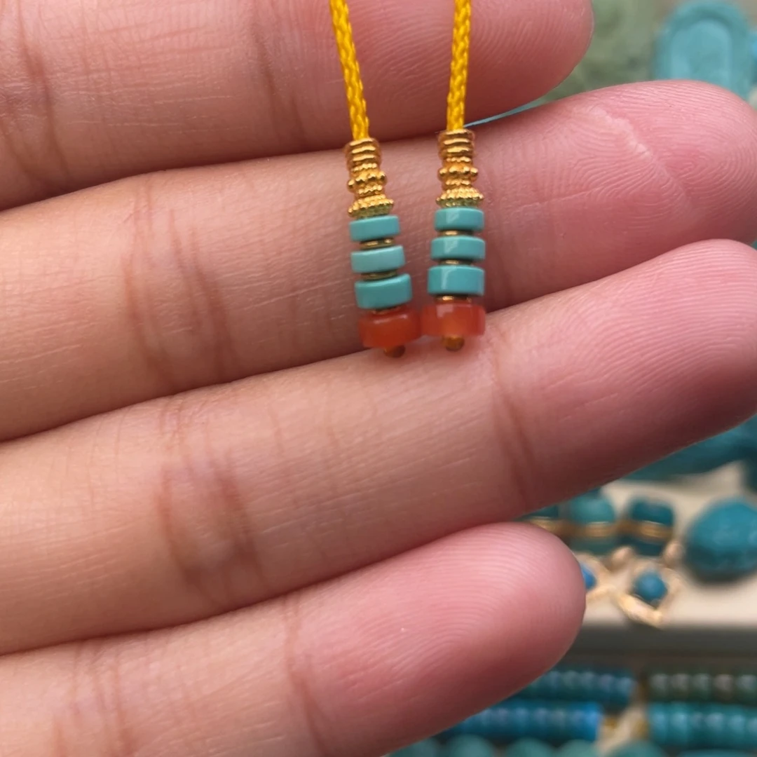 绿松石弟子珠未镶嵌