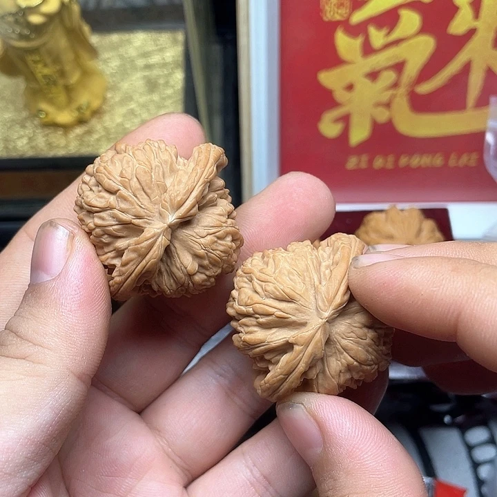 。***。把件文玩核桃39全品球白