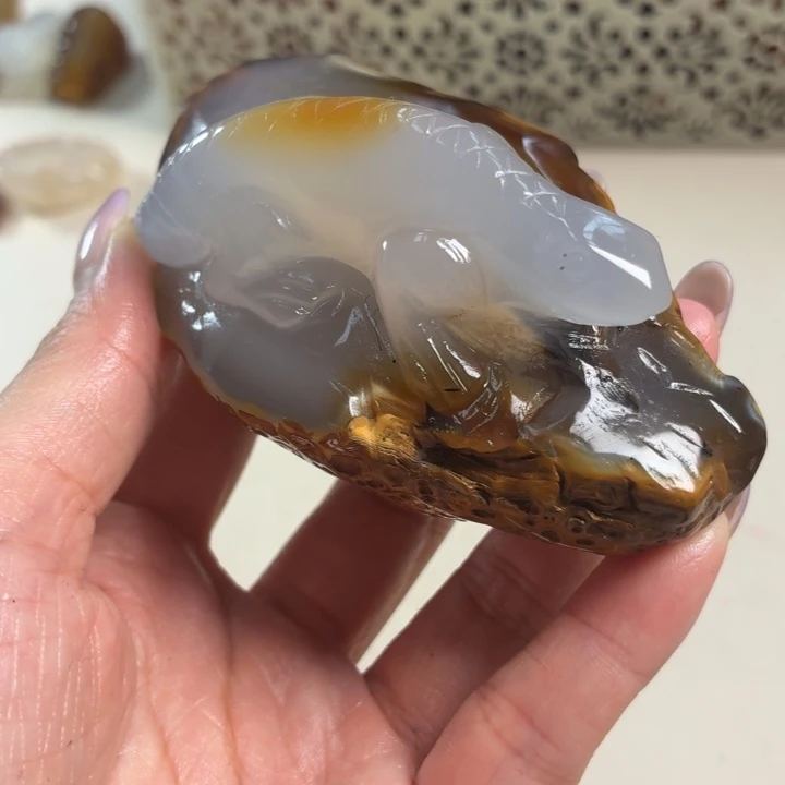 玛瑙/玉髓未镶嵌吊坠(不含链)
