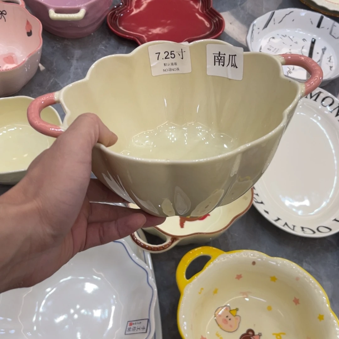 陶瓷微瑕餐具介意勿拍，满18飞！