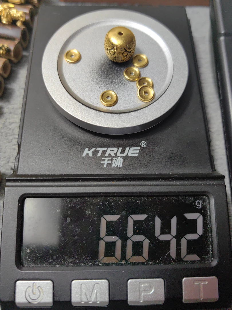 足金999饕餮金珠黄金文玩配饰