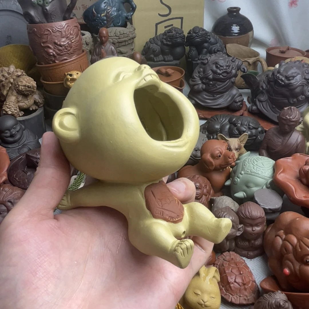 紫砂茶宠紫砂瑕疵