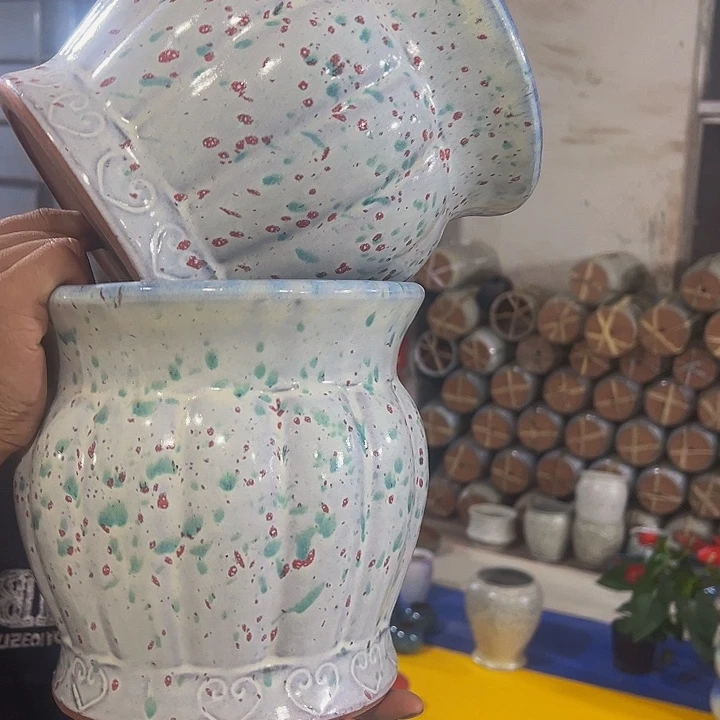 紫砂花盆高度20口径20
