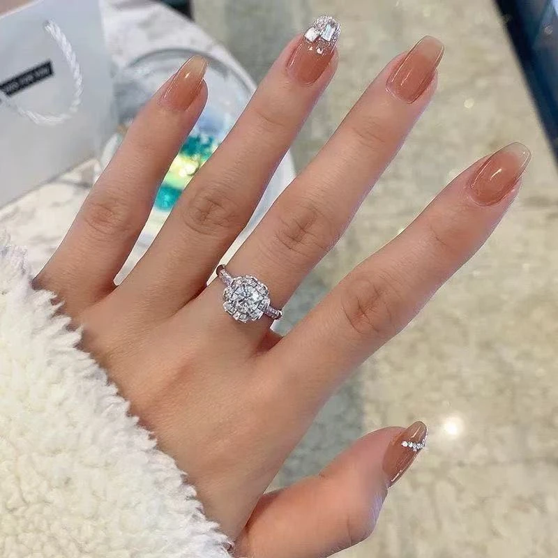 [南非甄选】NFZX私人定制手捧花女戒2.0CT