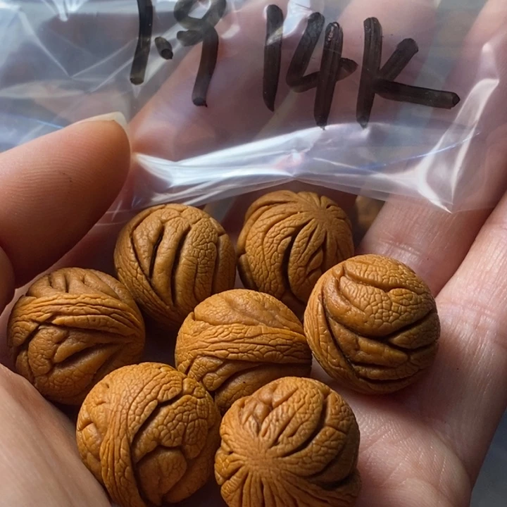 手串文玩核桃秦岭野生龙纹桃核19