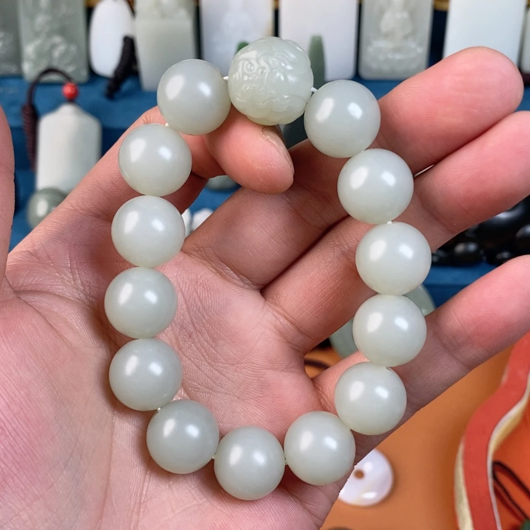 和田玉（糖玉）手链未镶嵌