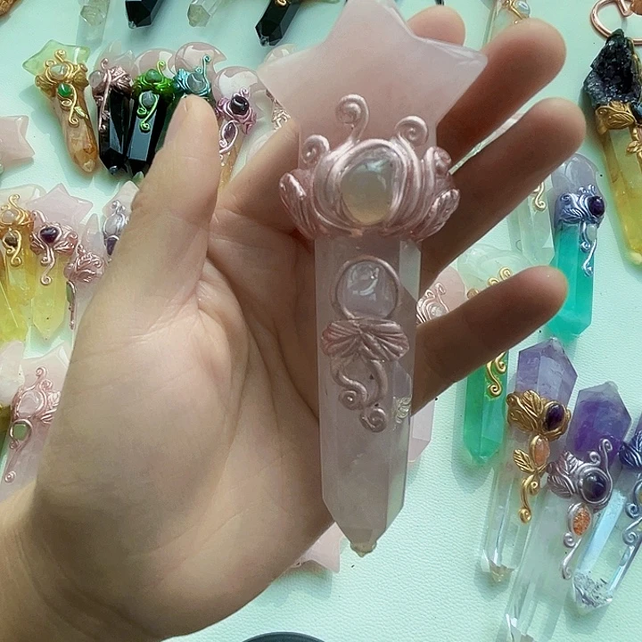 我***果未镶嵌摆件水晶水晶