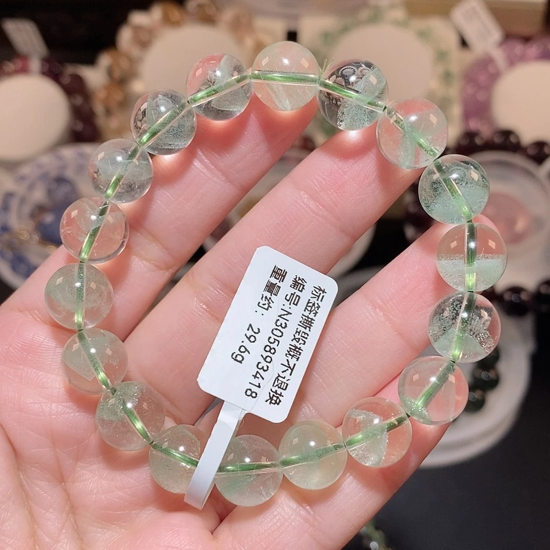 水晶手链未镶嵌F翠幽灵10.5