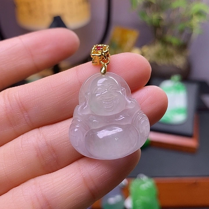 翡翠未镶嵌吊坠(赠链)