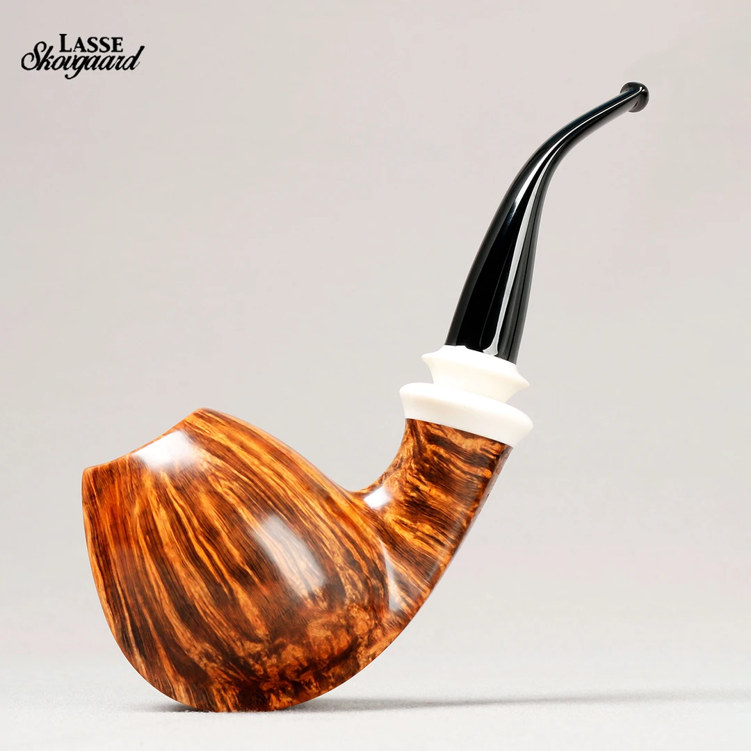 丹麦大师拉塞 Lasse 狮子级别 切线大河豚  手工石楠木烟斗