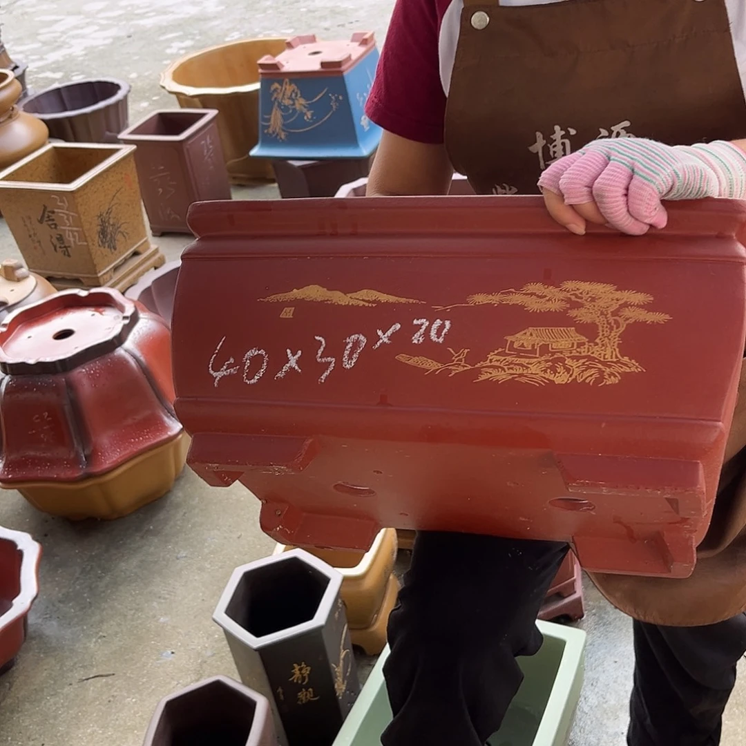 紫砂花盆盆景艺术