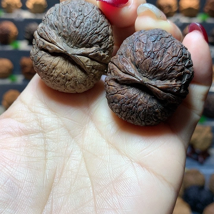 文玩核桃吊坠花彩元宝8号